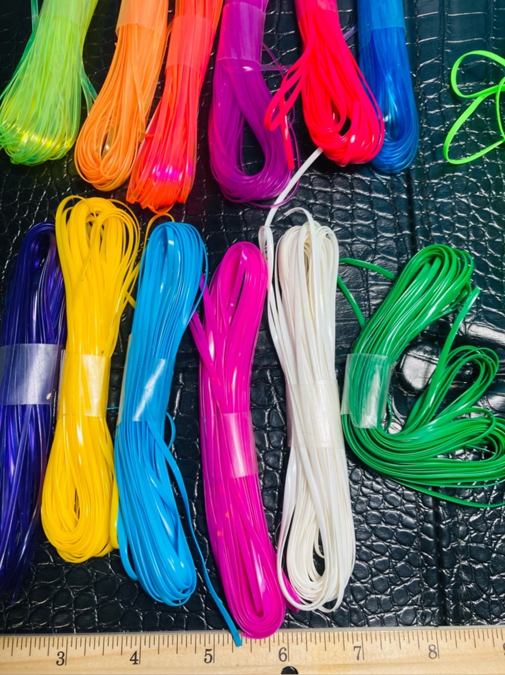 12 NEW + 2 Assorted Neon Craft Cords  Gimp String Lanyard String Boondoggle - Picture 2 of 4